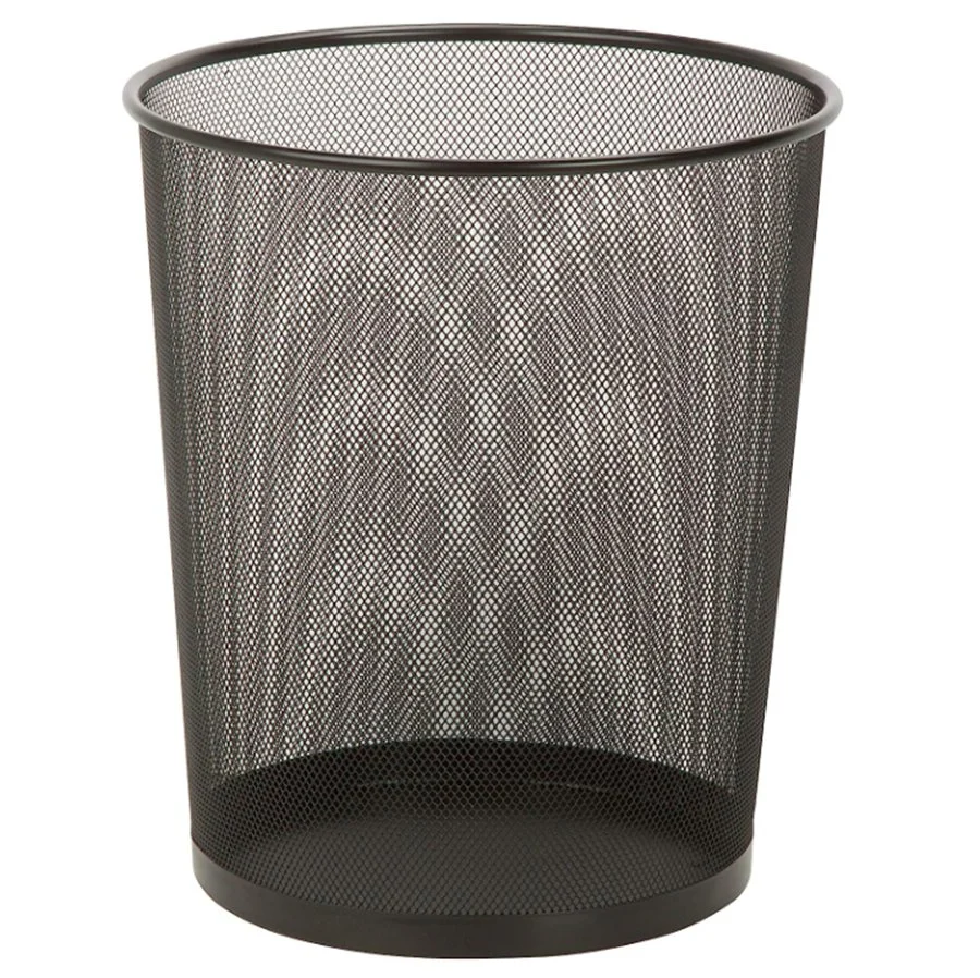 Steel Mesh Powder-Coated Waste Basket