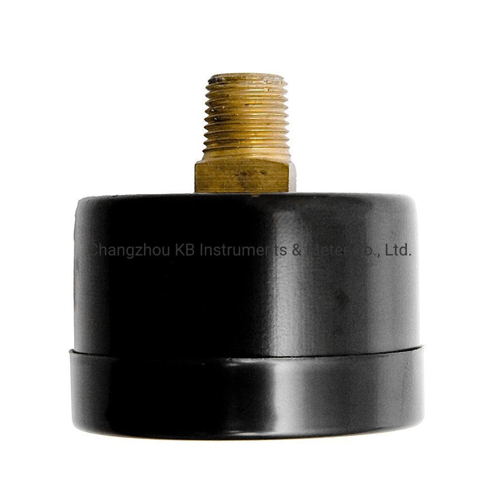 1-1/2" de la utilidad de seco Mini Manómetro de vacío de acero negro del Centro de 1/4" de vuelta, -30 hg/0psi comprobador de presión Instrumentos de medición