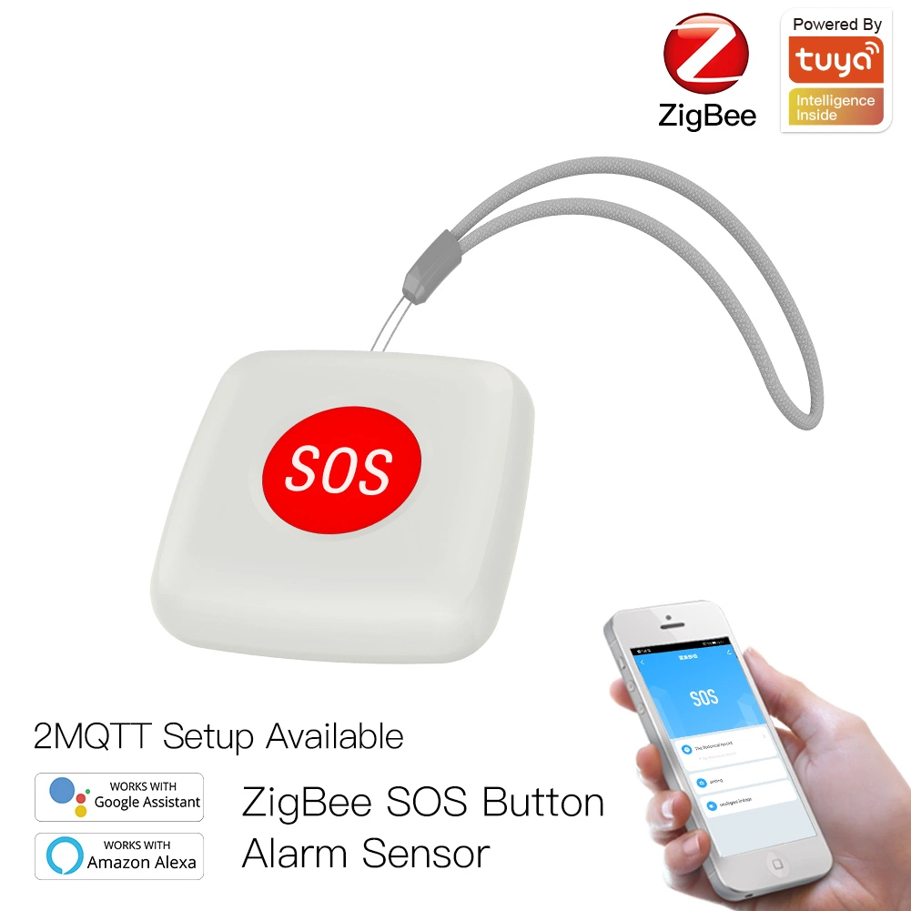 Tuya Elderly Children Emergency Alarm Switch Zigbee Sos Button Sensor Alarm