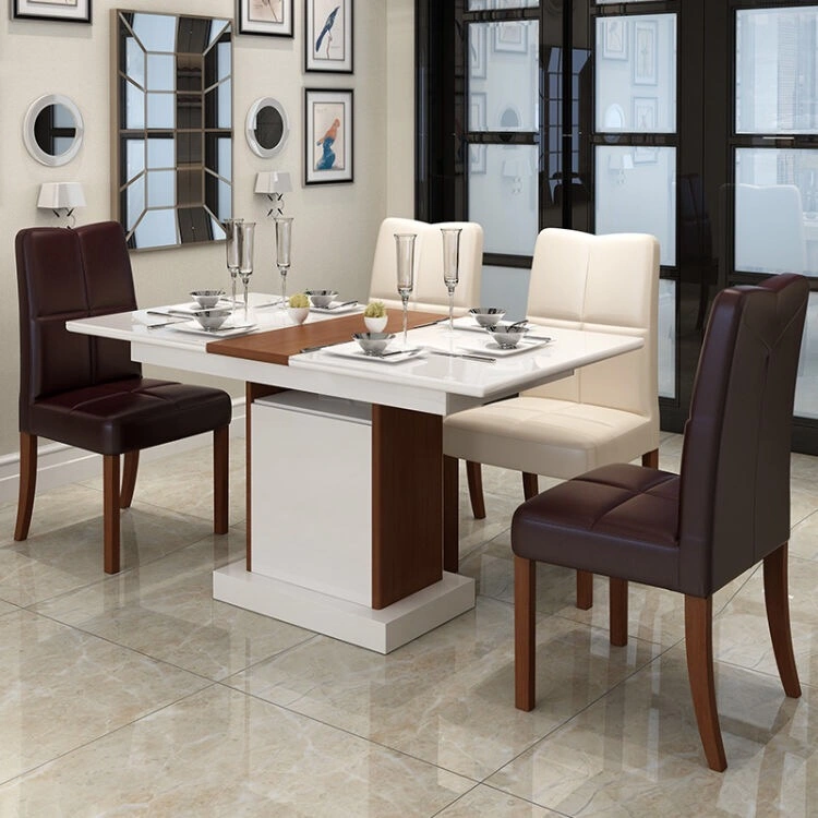 Classic Modern Restaurant Home Dining Kitchen Furniture Dining Chair Wooden Marble Dining Table (UL-9D228)