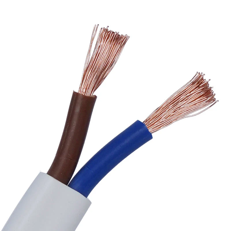 Hot Sale H05vvh2-F 2X0.75mm2 2X1.0mm CE VDE Certified Flexible Copper Stranded Flat PVC Cable