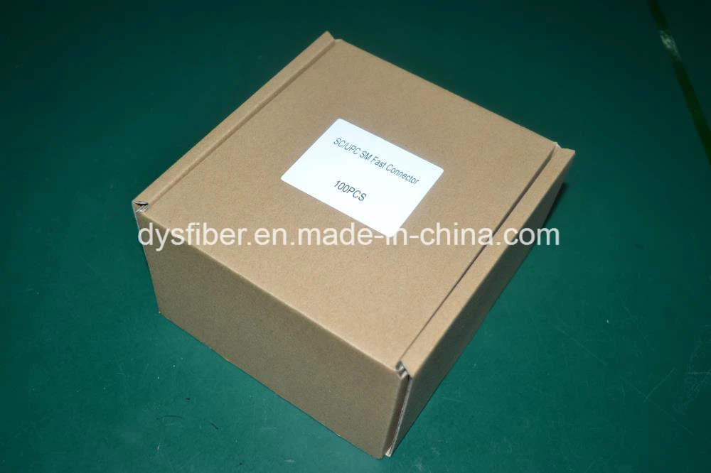 Sc Optic Fiber Quick Cold Connector FTTH Single Mode Sc Upc Fast Connector