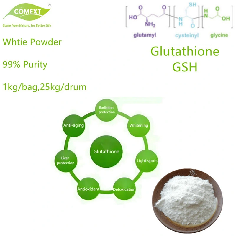 Comext Skin Whitening Raw Material L-Glutathione Reduced CAS 70-18-8 Cosmetic Grade Glutathione