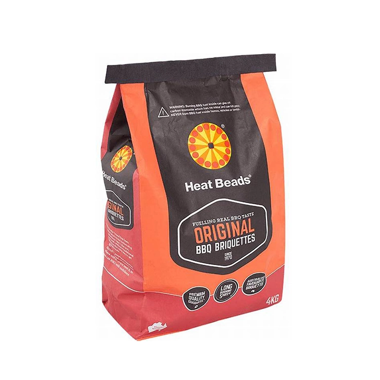 Customizd Printing 2layer BBQ Briquettes Charcoal Packaging Bag Paper