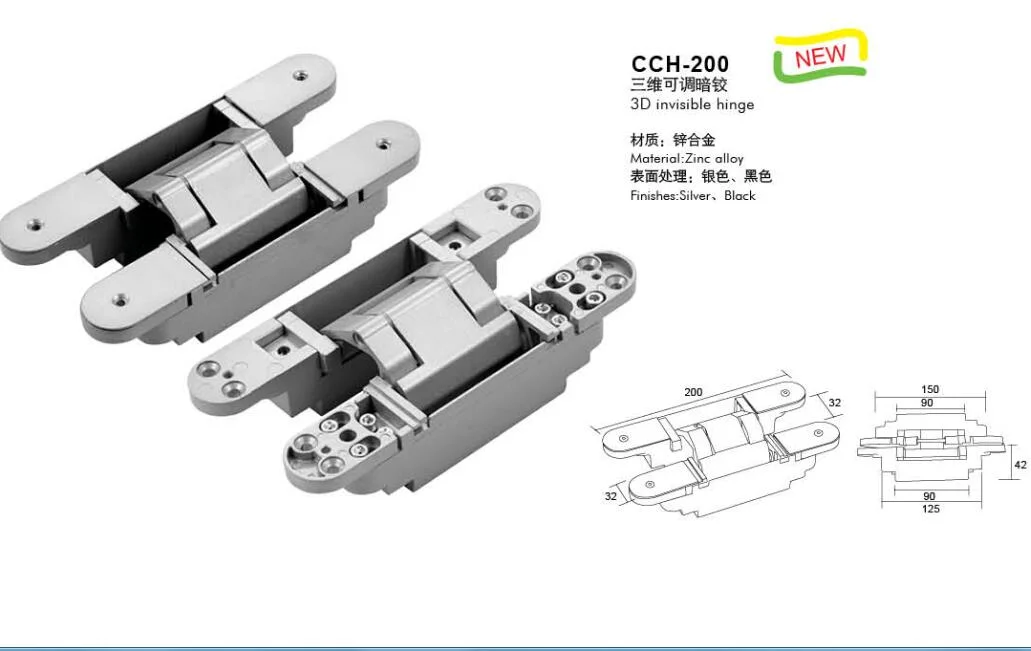 High quality/High cost performance Furniture Stainless Steel 201/304 Folding Conceal Hinges (CG005) 2022