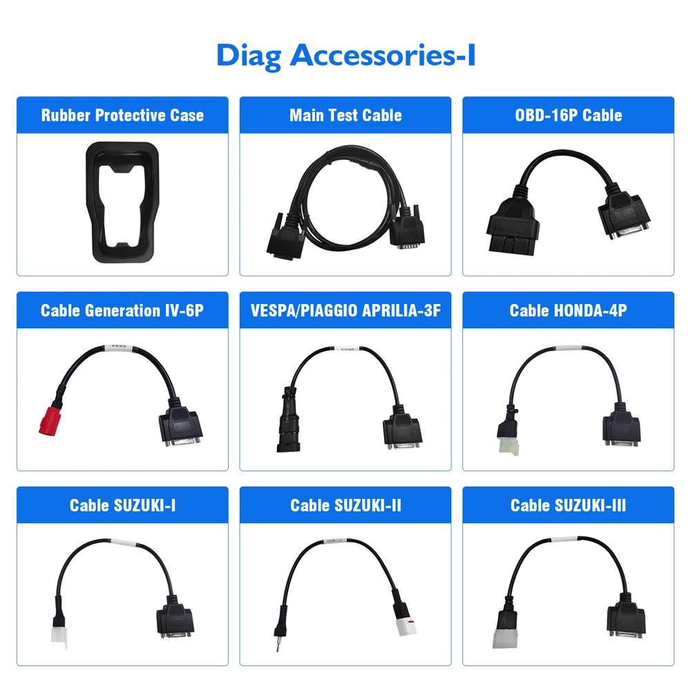 Jdiag M100 Herramienta de diagnóstico de motocicletas para Kawasaki YAMAHA Suzuki Motorbike Scanner Motor Scan Tool en lugar de Mct-500