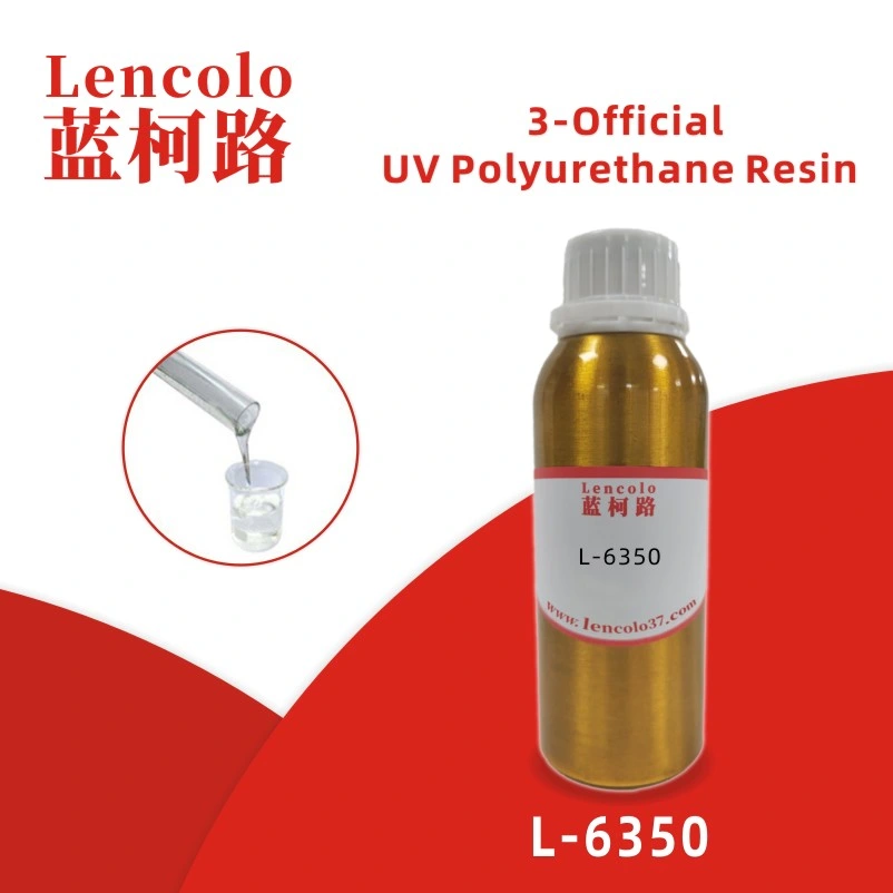 L-6350 Résine polyuréthane UV 3-fonctionnelle, résine UV pour revêtement plastique.