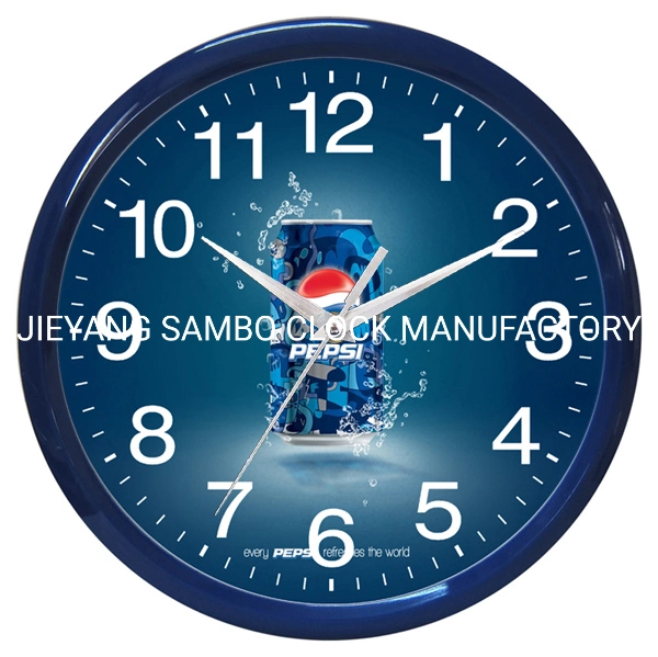 cadeau de promotion de quartz en plastique Horloge murale avec cadran de l'horloge de football personnalisés