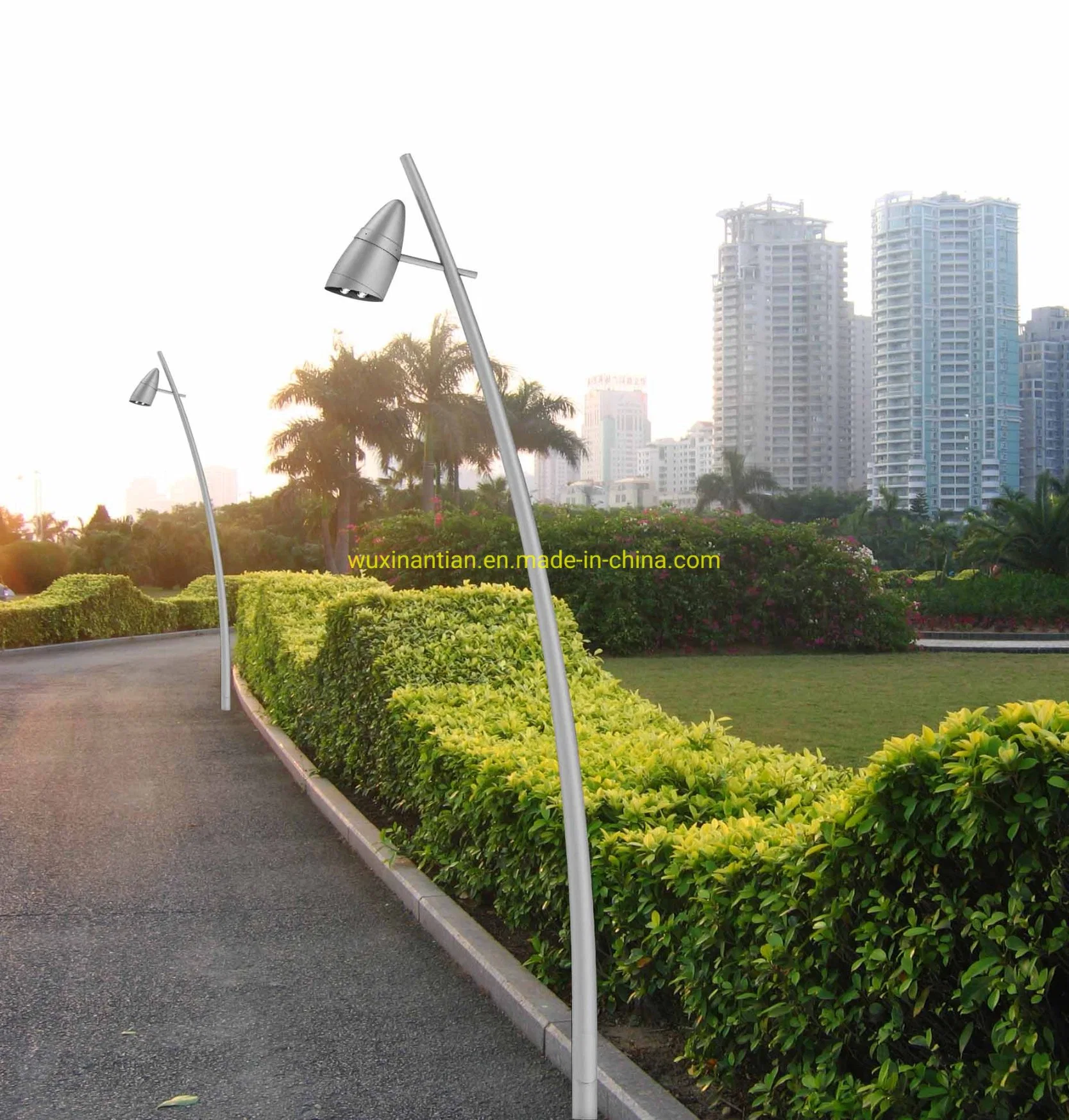 Aluminum Street Garden Decorative Road Conic Light Pole