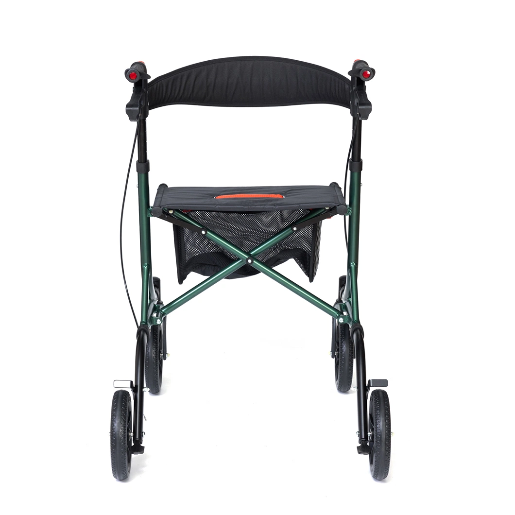 Faltbarer, einfach zu lagerender Transport Aluminium Patient Home Care Rollator Für Senioren mit Sitz