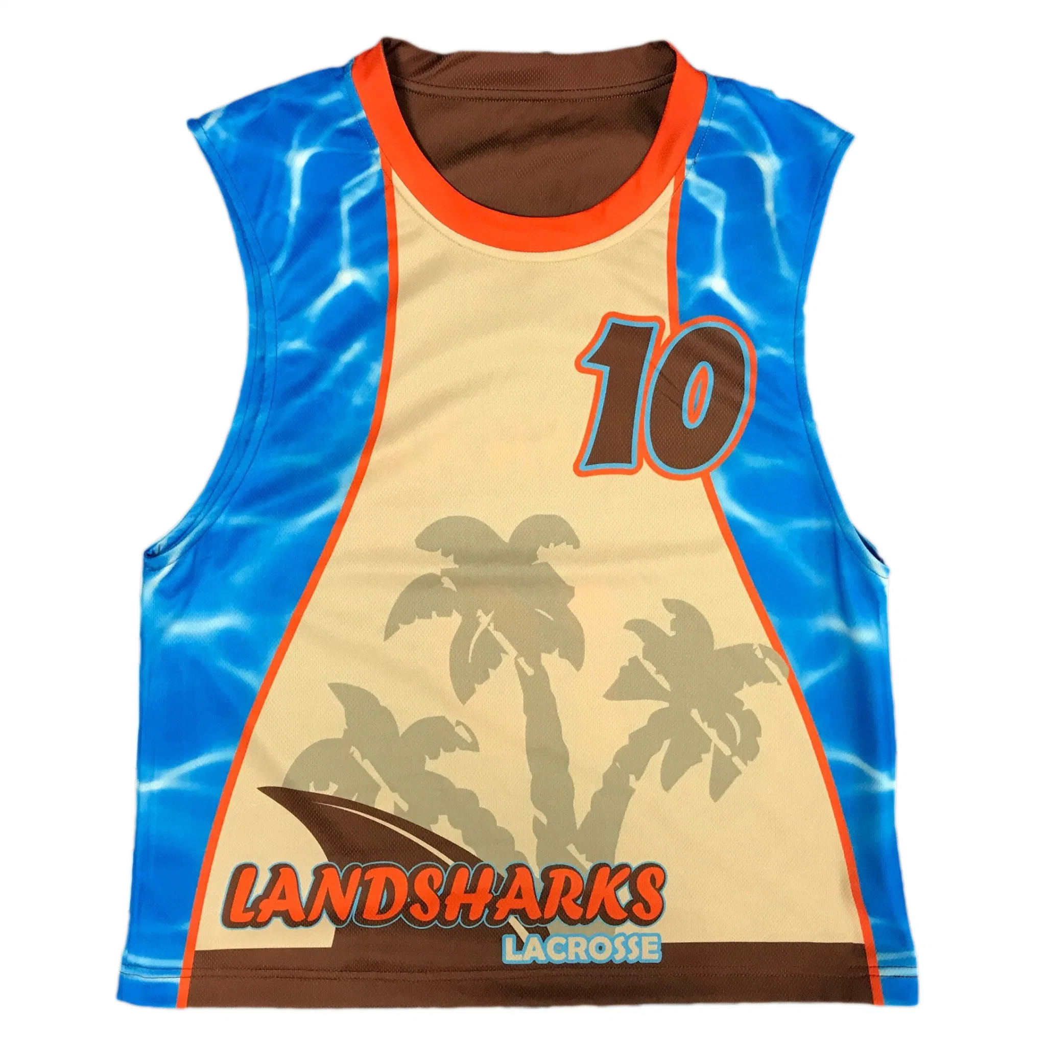 Sublimación Lacrosse Lacrosse personalizada Jerseys reversibles uniforme