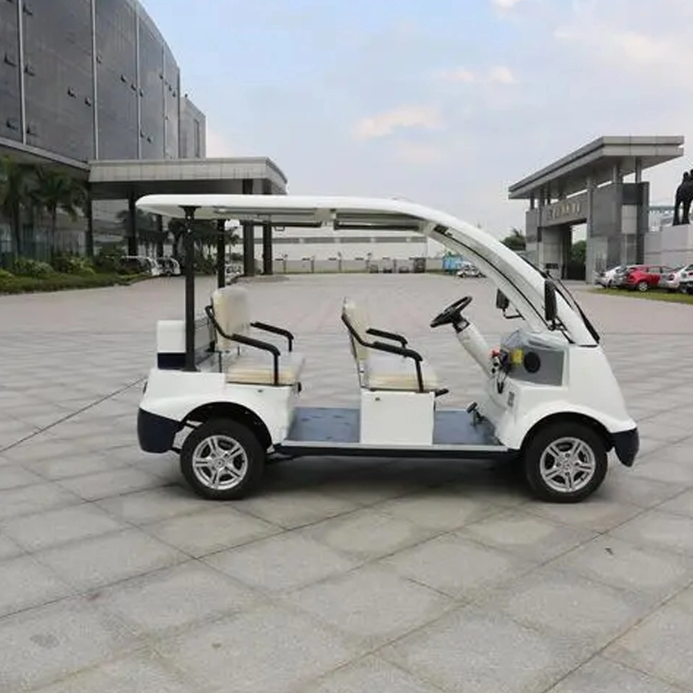 Высококачественная низкоскоростная четырехколесная электрическая система осмотра Scooter Golf Cart Made В Китае продали 4-6-местный электромобиль
