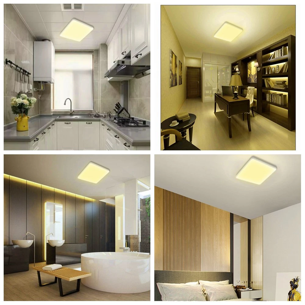 Jesled Hanging Pendant or Surface Mounted Ceiling Lamp Slim Round Office LED Panel Light 3000K 4000K 5000K 6500K RGB