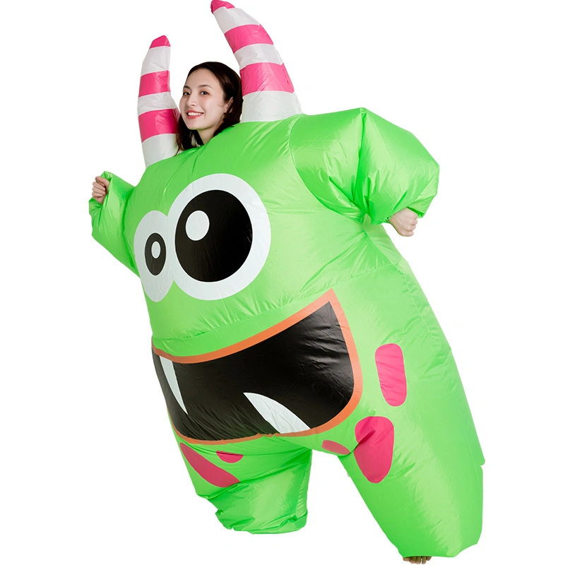 Nouveau design Parent-Child partie mignon drôle bizarre les performances des costumes Cosplay caricature adulte grande bouche Monster Costume gonflable