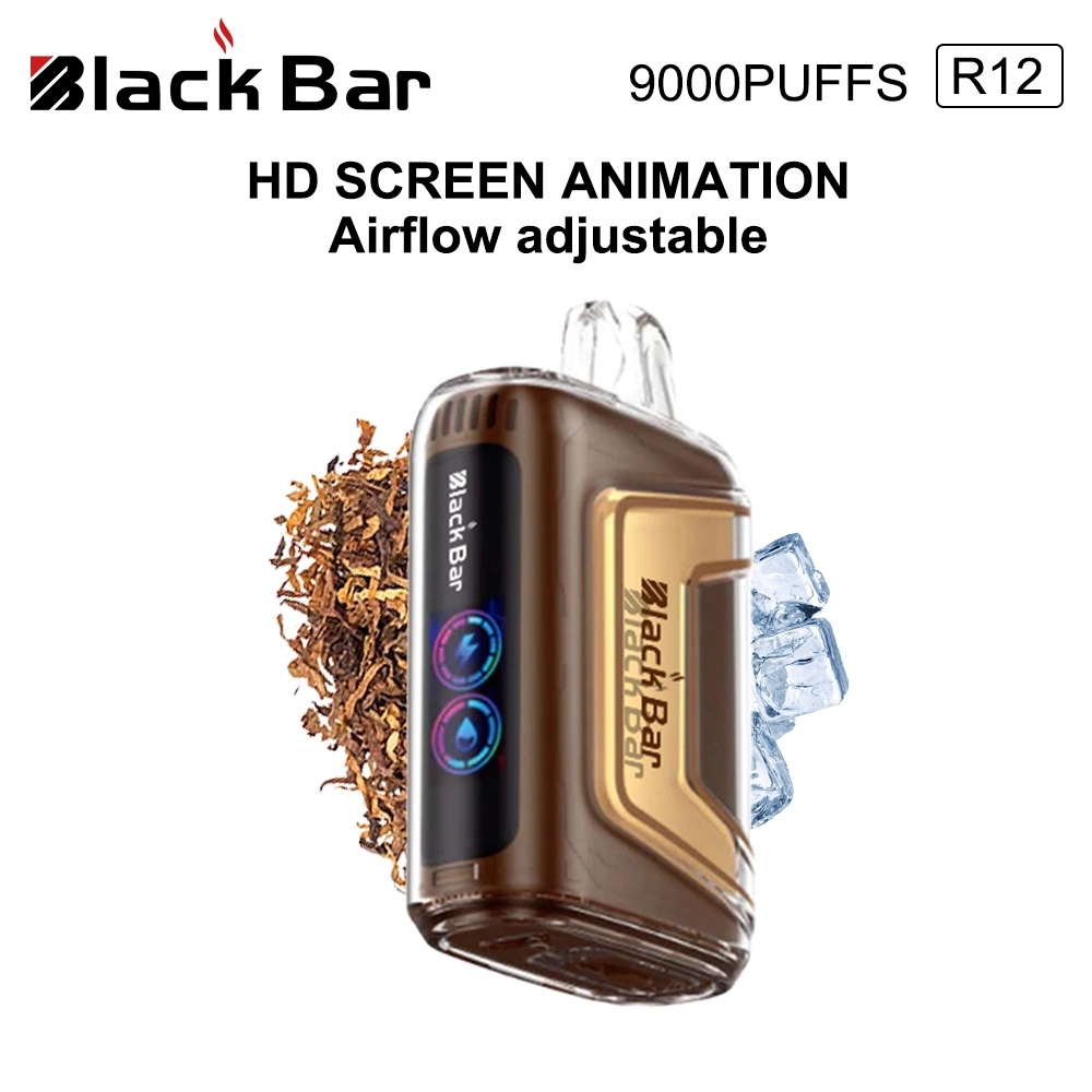 Black Bar 2% 3% 5% nicotine Pod Personnaliser la cigarette électronique En gros Vape 10000 puffs