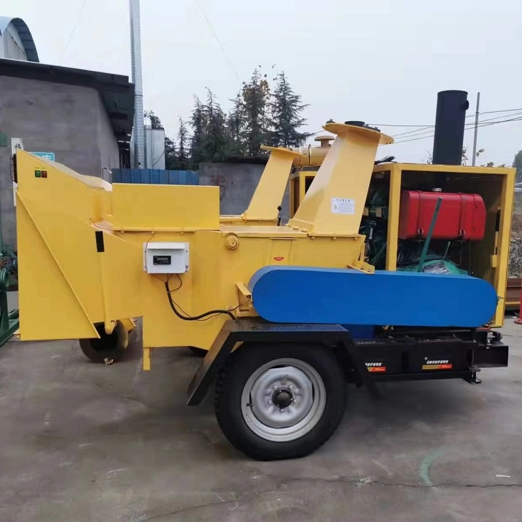 Factory Supply Commercial Heavy Duty Large 102HP Engine Drum Branch Crusher Organic Fertilizer Diesel Wood Chipper Shredder