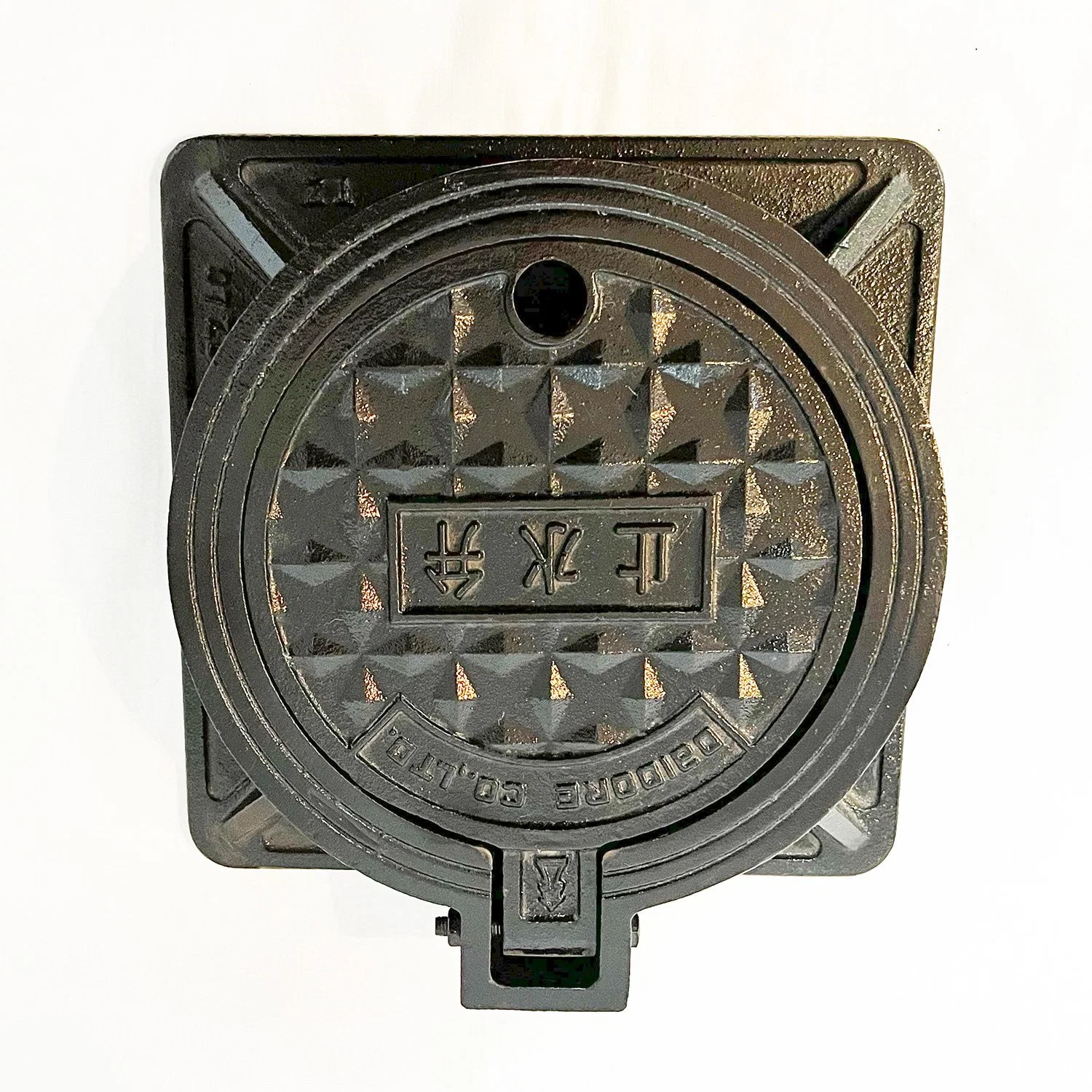 Fabricant chinois Square fonte trou de manhole couvre personnalisé haute qualité