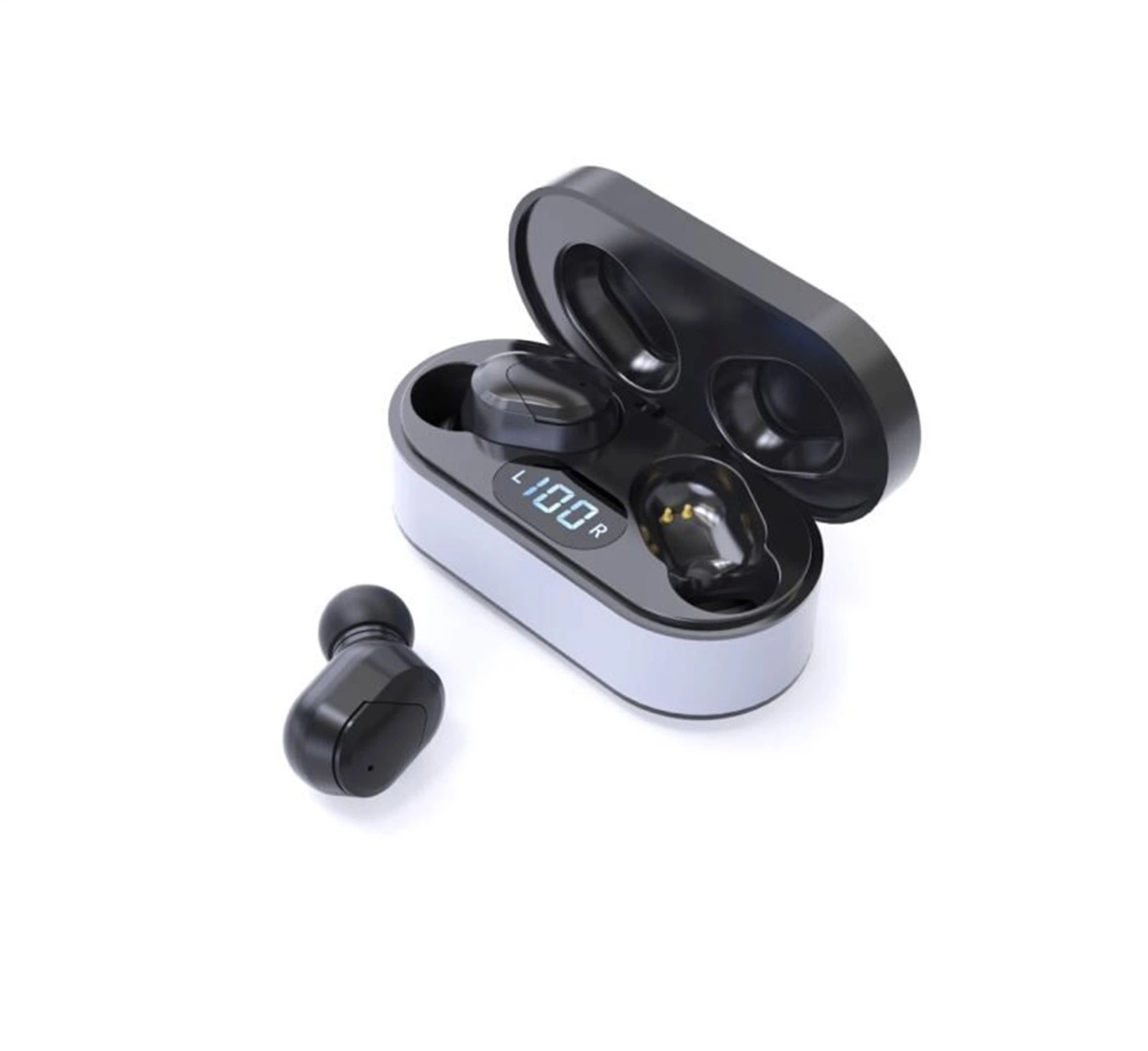 Unique Earbud Mobile Wireless Bluetooth 5.0 Earphones with Charging Case