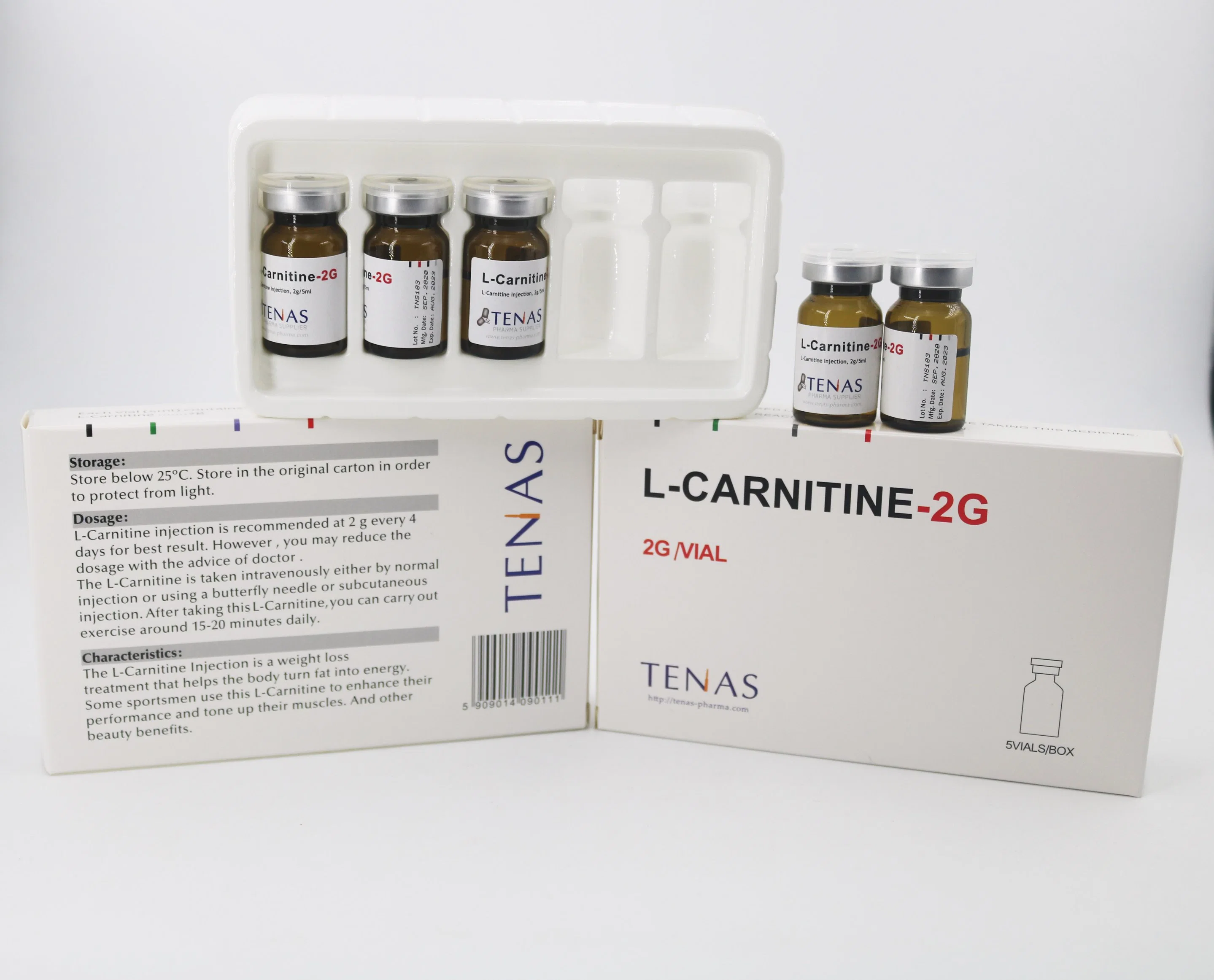 L Inyección de carnitina 2g para la pérdida de peso corporal