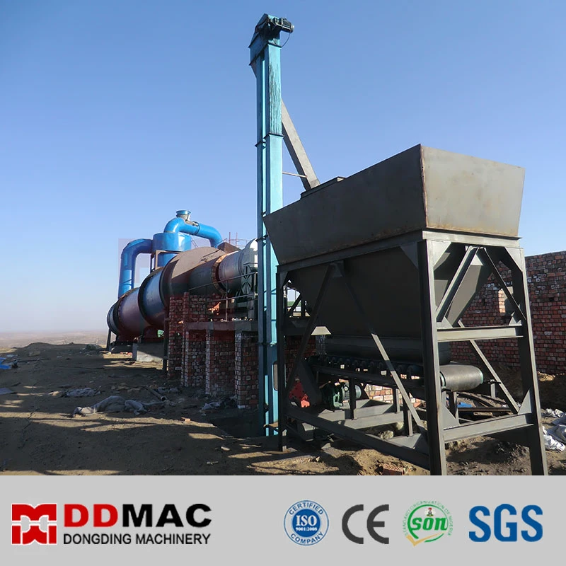 Chemical Desulfurized Fgd Gypsum Phosphogypsum Powder Rotary Drum Dryer Machine