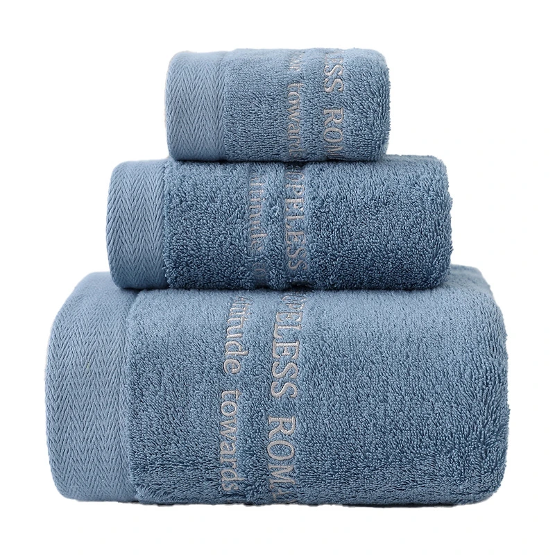 فندق أنيق جديد ومنشفة من القطن اليدوية شعار التطريز المميز بيت المنشفة استخدم منشفة الحمام