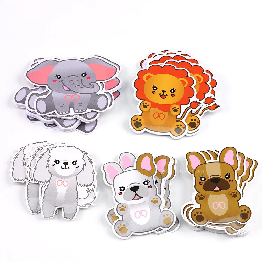 Biodegradable Self-Adhesive Removable Acrylic Simons Cat Dog Sticker Printing