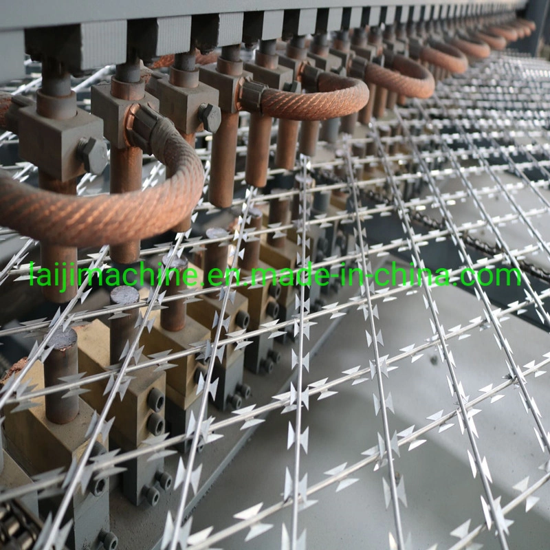 Security Concertina Razor Barbed Wire Welded Machine Directly Factory Used in Military/Prison/Forbidden Area