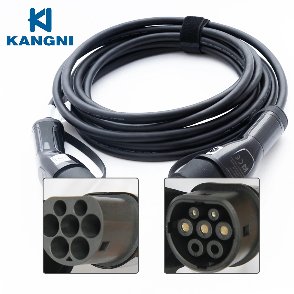 Тип Kangni3 EV быстрое зарядное устройство типа2 ОБТ IEC62196 однофазного переменного тока 220 В 32 А разъем зарядки автомобиля