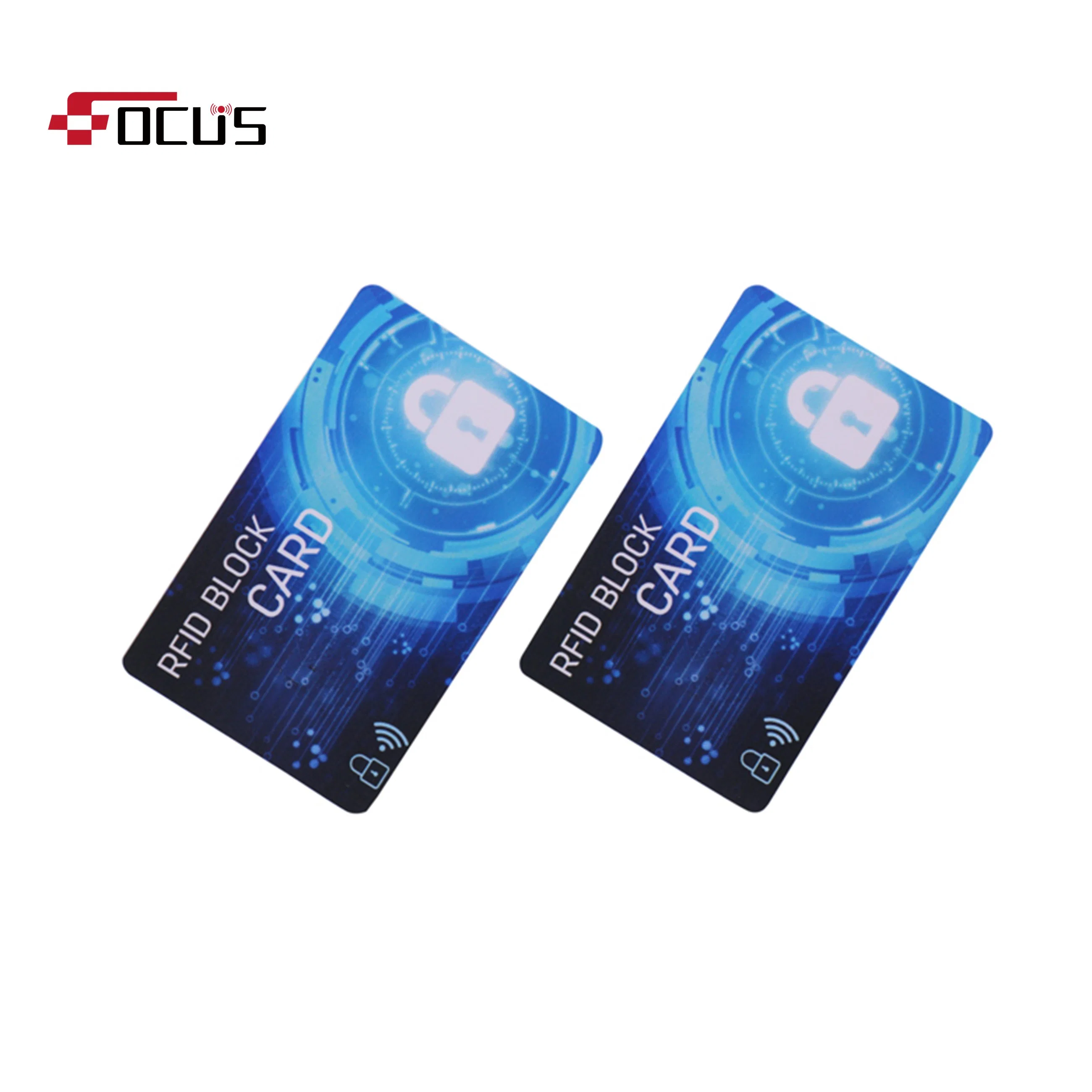 حماية بطاقة الائتمان ضد السرقة حماية RFID PVC حجب البطاقة الذكية