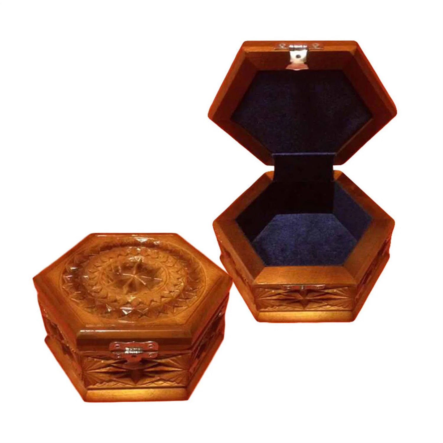 Amende irrégulière personnalisée en usine Boîte en bois pour le stockage des bijoux faits main