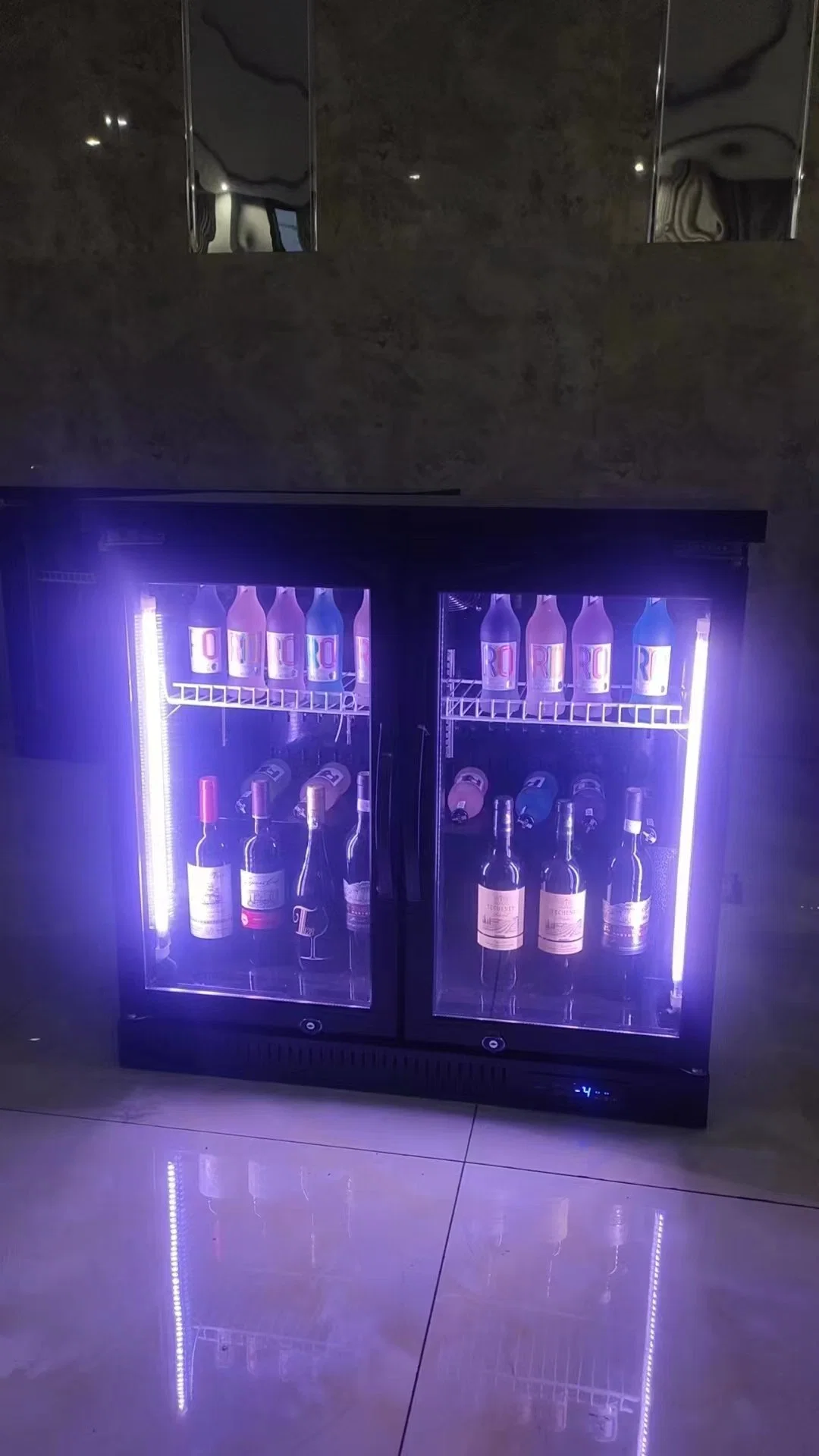 Best Price Mini Counter Top Beverage Back Bar Cooler Beer Cold Storage Display Chiller Showcase for Sale