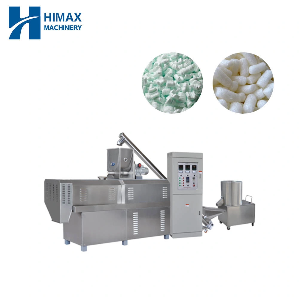 Full Automatic Twin Screw Biodegradable Loose Fill Packing Peanuts Making Machine High Filler Modified Compoud Making Line