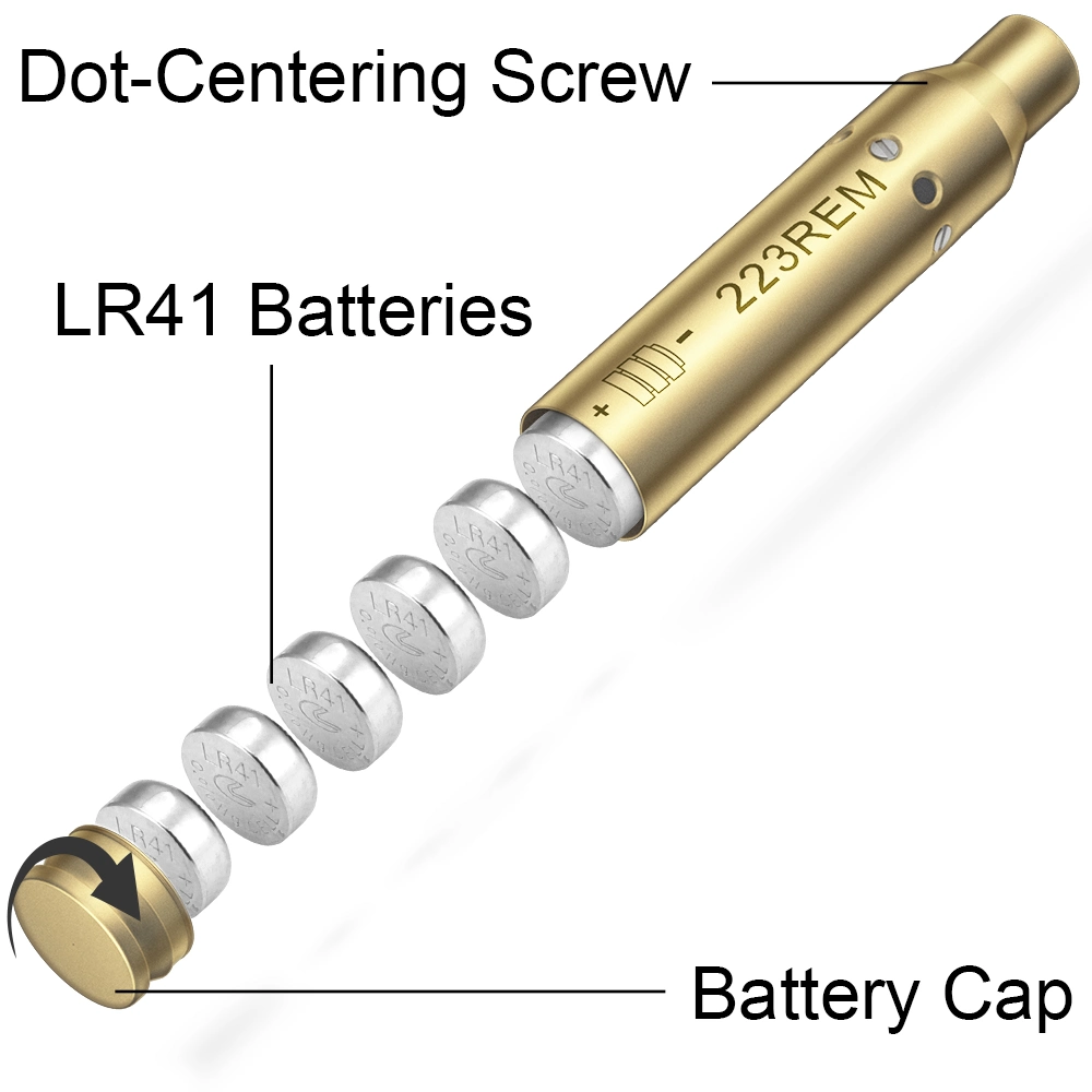 Hunting Laser Training Cartridge with 4 Set of Snap Cap for Dry Fire Training Practice, Laser Bullet Extra Rubber Back Cap & O-Rings