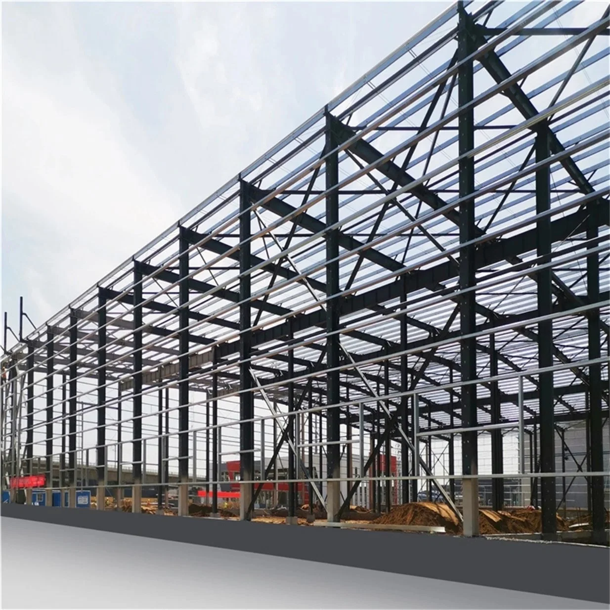 Industry Designed Prefab Light Metal Workshop Warehouse General Turnkey Construction Steel Structure