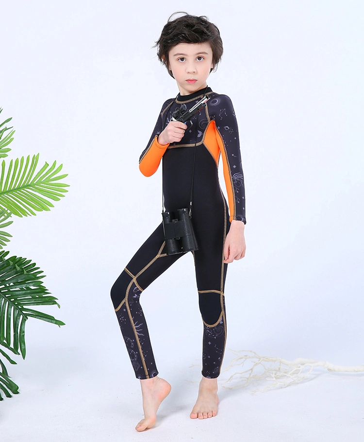 Novo design de 2,5 mm Preto e Blue Boy Diving Suit para Venda