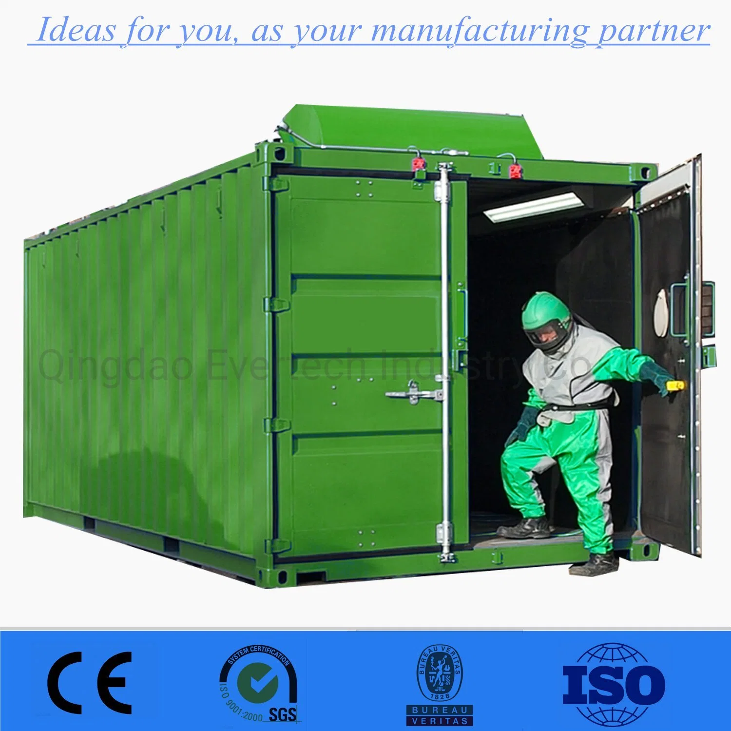 20FT/40FT Container Air Blasting Room/Shot Blasting Chamber