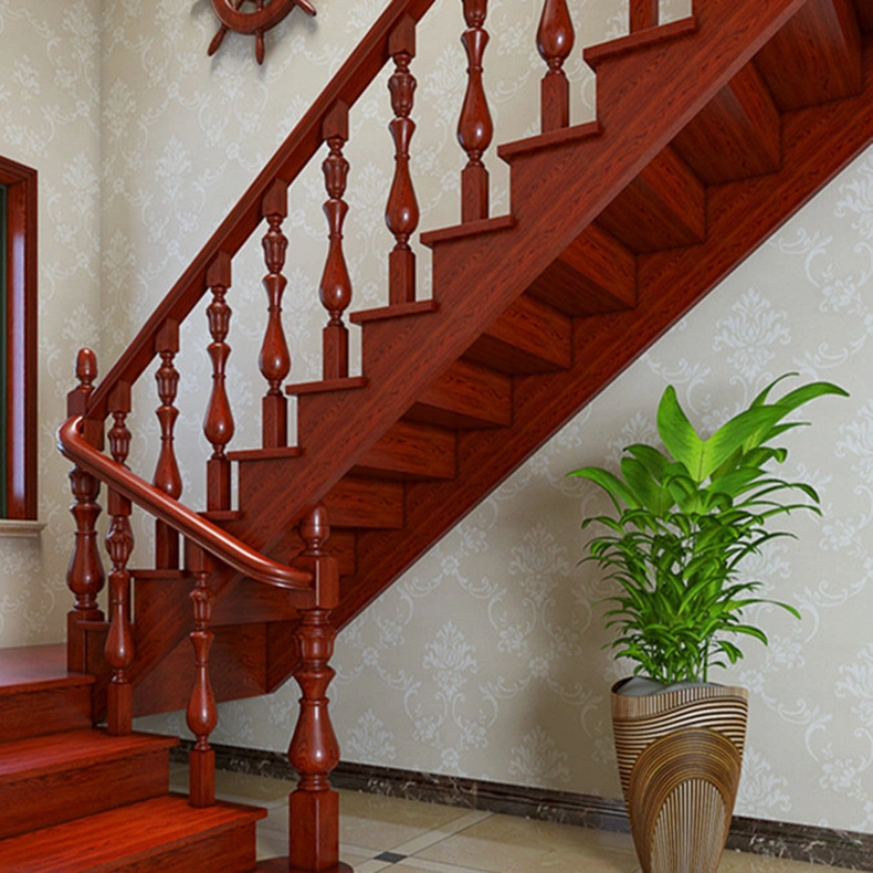 Oak Spiral Staircase and Double Stair Railing