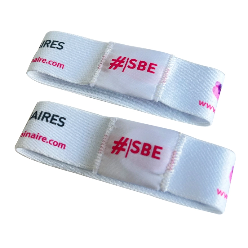 Popular Elastic Custom RFID Fabric Wristband for Club/Festival