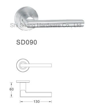 La empuñadura de puerta de acero inoxidable Anti-Microbial SD090 fabricado en China