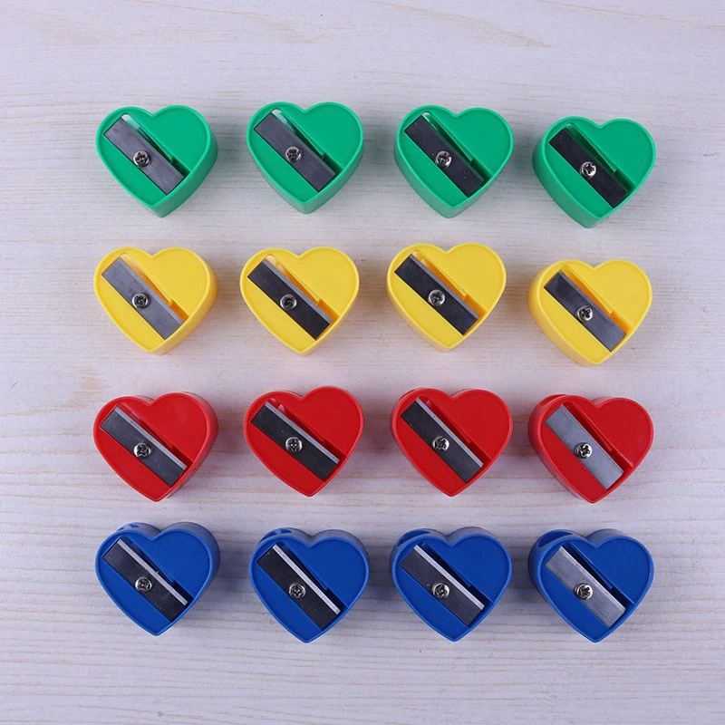 Portable Cute Heart Shaped Manual Pencil Sharpener