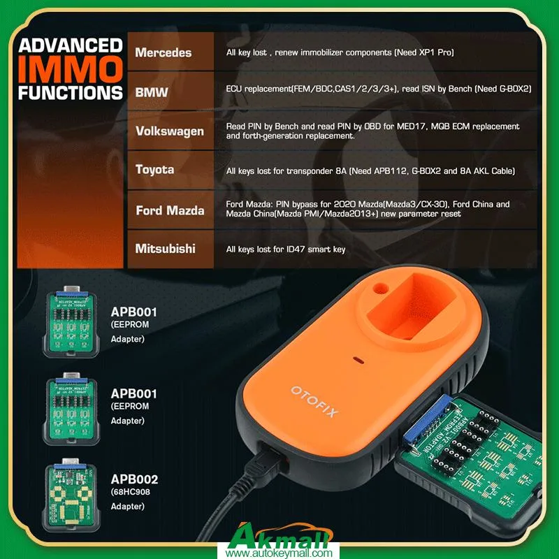Autel Otofix Im1 OE balcões de nível de diagnósticos de nuvem OBD2 Ferramenta de leitura