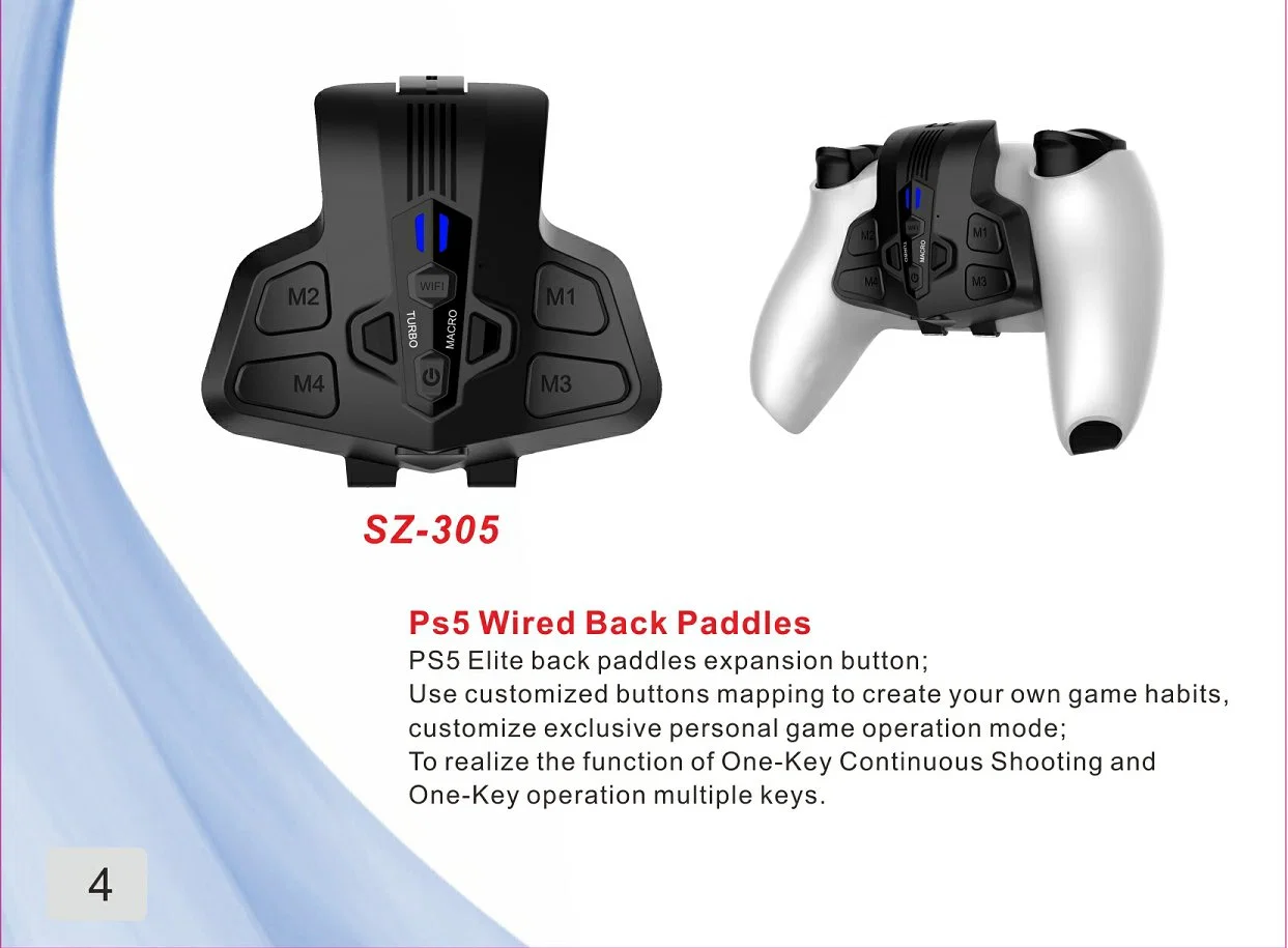 PS5 Controller Back Paddle Video Game Accessories for Sony Original PS5