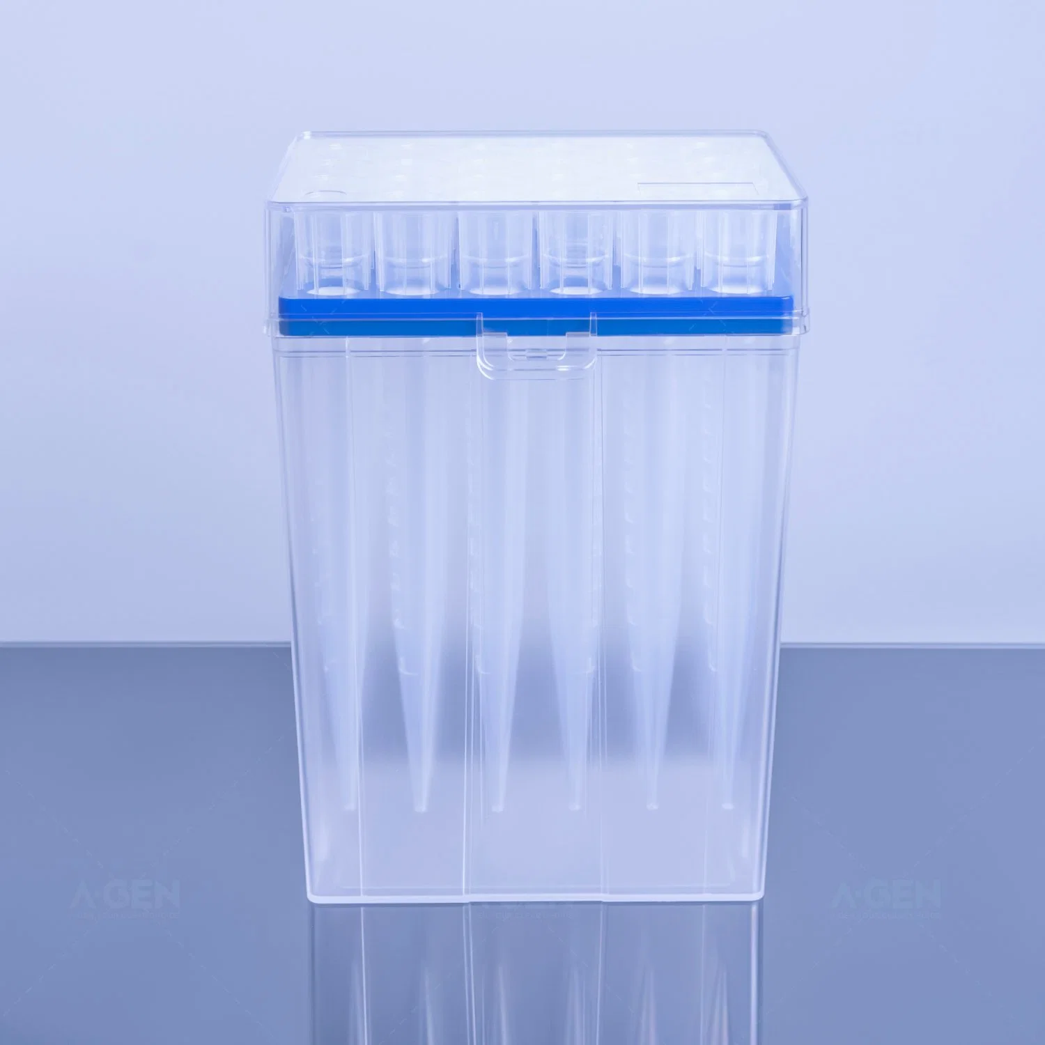 Racked 10ml Filter Pipette Tip Disposable Plastic Pack Rack 10000UL Filter Pipette with Wide Mouth