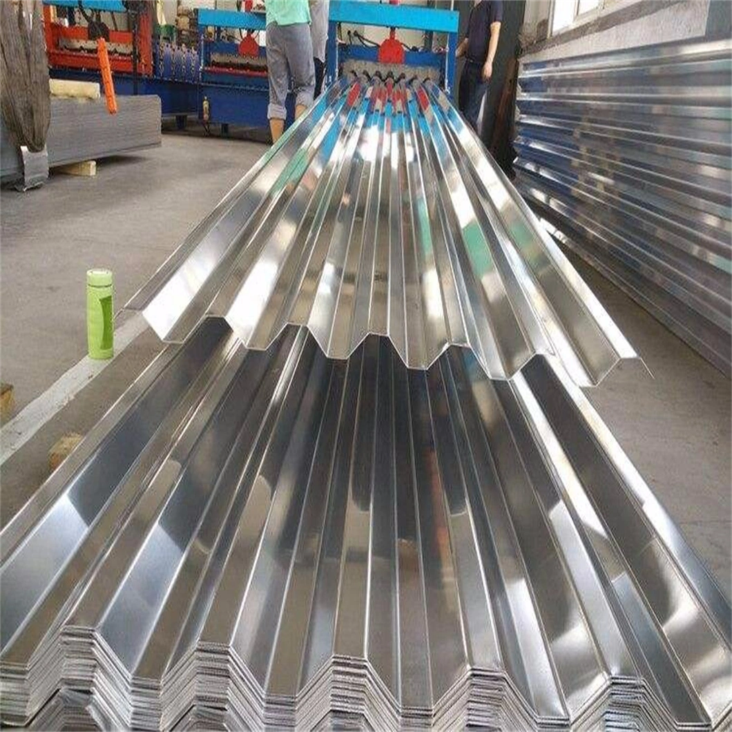 Chapa de acero corrugado de alta calidad galvanizado de color recubierto fría AISI SPCC SGCC laminado del techo