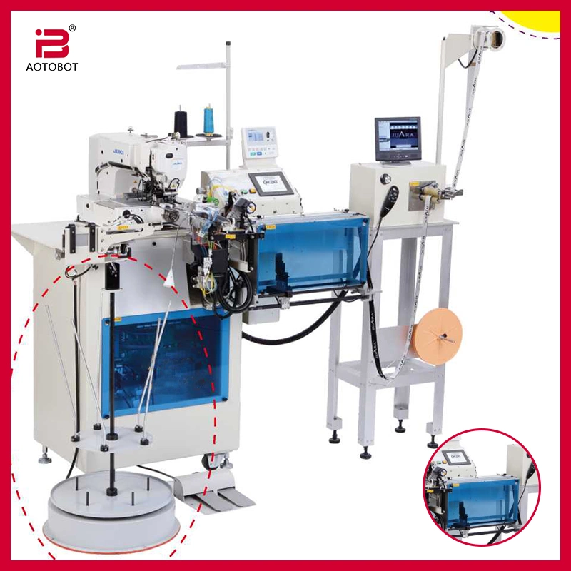 Máquina de costura de banda elástica inteligente de punto de bloqueo de alta velocidad con Flat Y superposición