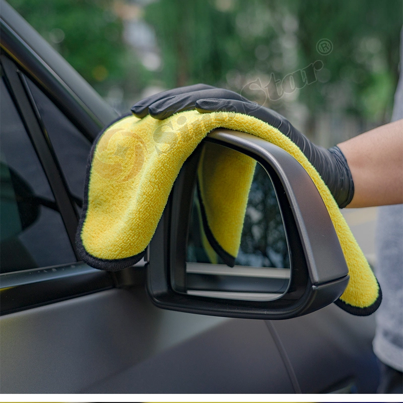 30X30cm Car Wash Microfiber Towel Car Cleaning Drying Cloth Hemming Car Care Detailing Wash Towel Never Scrat High Density New