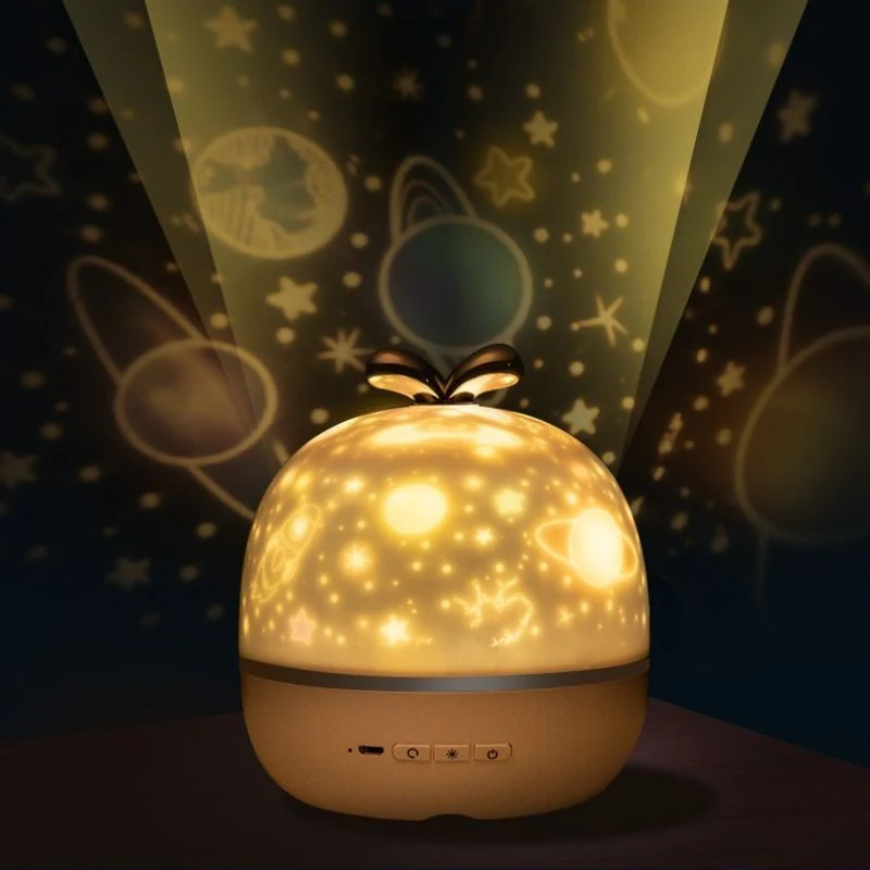 Rechargeable 1200 mAh Battery Grass Starry Night Light Projector