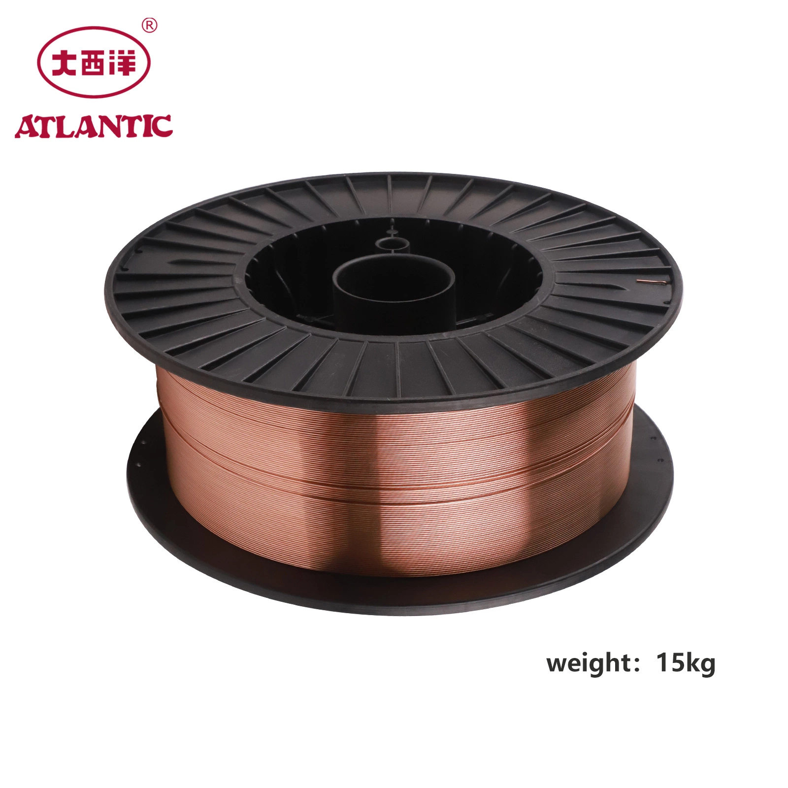 Prix de gros OEM ODM Atlantic en aluminium acier inoxydable CO2 cuivre soudure au carbure de tungstène MIG fil de soudage 0,8 mm fil de soudage Er70s-6