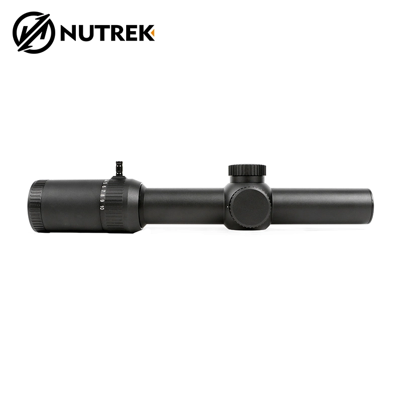 Nutrek Optics 1-10X24 SFP Ffp Fibre Renforcée Étanche Chasse Fusil Lunette de Visée Point Rouge