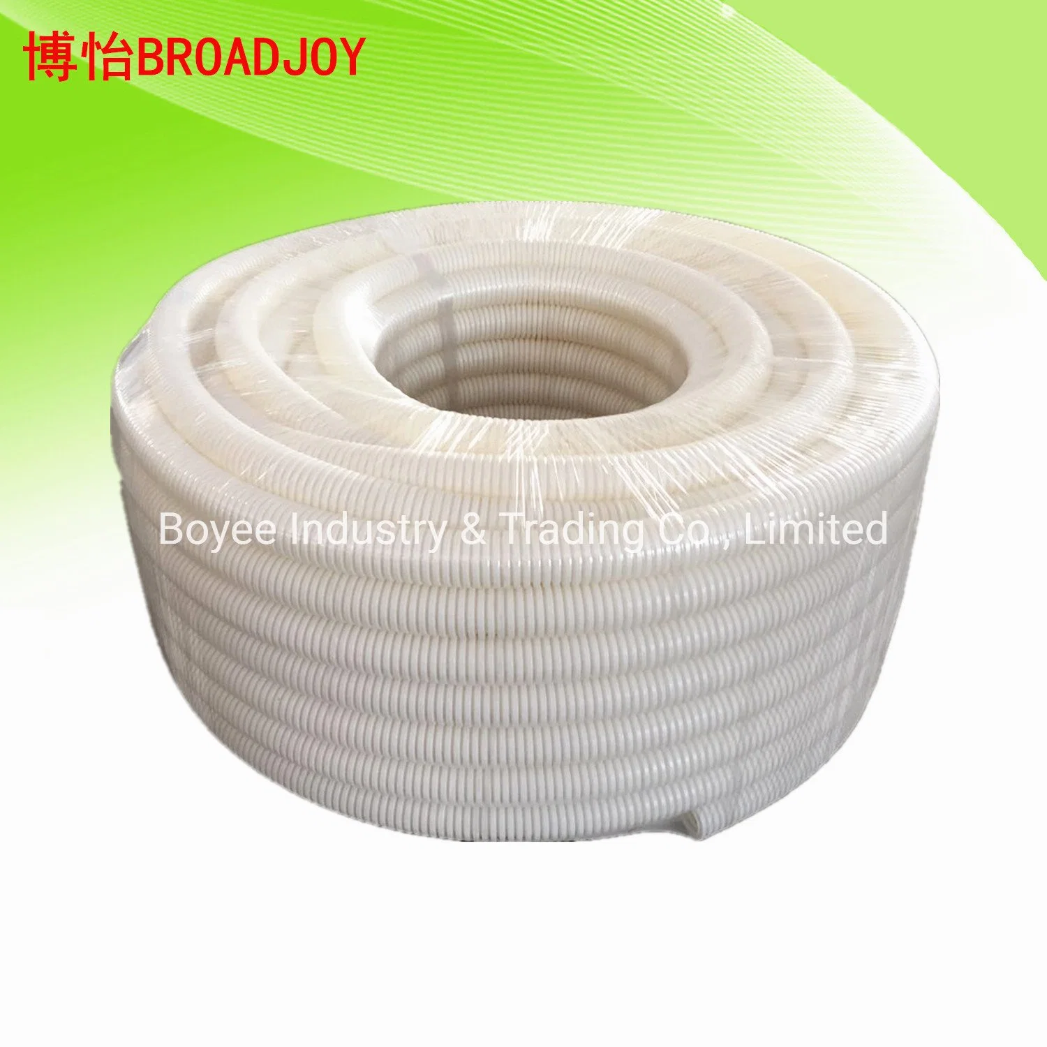 Fire Retardant Plastic PVC Electrical Wiring Tube Protector Cable / 180 Bending Degree Bendable Pipe Conduit PVC Conduit Pipe with Bottle Neck for Wiring Cable